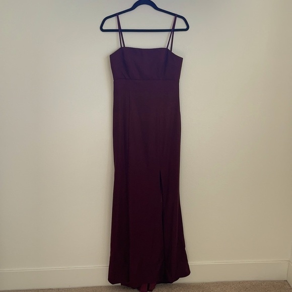 Amsale Bray Ruby crepe bridesmaid gown 4 - Picture 3 of 11